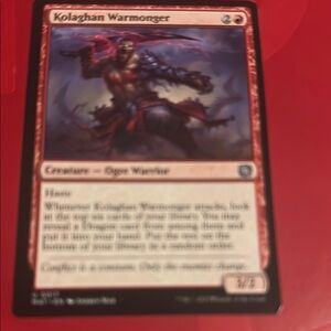 Magic Red and Black Card Game Creature